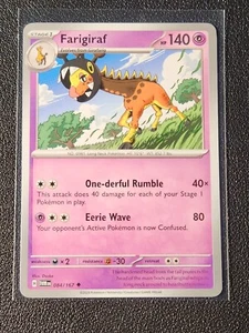 Farigiraf 084/167 Pokemon card SV Twilight Masquerade uncommon NM - Picture 1 of 1