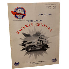 1965 Indianapolis Raceway Park 100 Lap USAC Sprint Car Race Program Vintage Ads