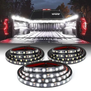 3PCS 60 Inch White Bed Light Strip 270 LED w/ On/Off Switch Fuse Splitter Cable - Bild 1 von 7