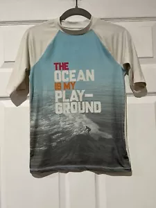 Cat And Jack Size XL Short Sleeve Rash Guard Swim Shirt - Picture 1 of 4