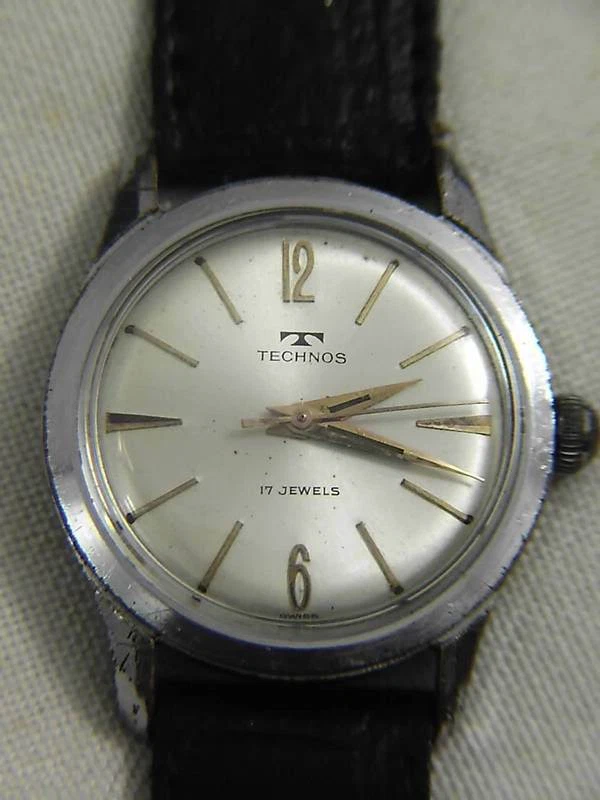 VINTAGE TECHNOS 17 JEWELS MEN´S MECHANICAL WATCH - Image 1 of 1