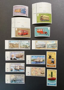 4 Guernsey Stamp Sets, Transport and Communications 1979 and 1983 MNH - Picture 1 of 9