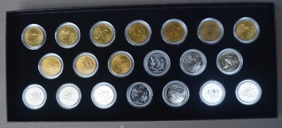 2002 Gold and platinum Layered State Quarters 20 Coin  Set Philadelphia & Denver - Image 1 of 4