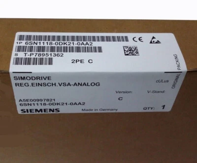 6SN1118-0DK21-0AA2 NEW SIEMENS 6SN1 118-0DK21-0AA2 SIMODRIVE 611 Control Unit - Image 1 of 3