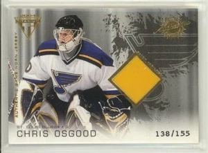 2003-04 PS TITANIUM CHRIS OSGOOD PARCHE/155 #179 juego usado variación azul - Imagen 1 de 1