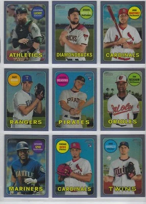 2018 TOPPS HERITAGE HIGH NUMBER PURPLE REFRACTOR COMPLETE YOUR SET  (18 THC 1-3) - Image 1 of 3