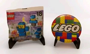 1998 LEGO #1298 Calendario dell'Avvento ~ Borsa 18 Sigillata con Pulsante 3" ~ Pezzi e Pezzi ~ NUOVO - Foto 1 di 7