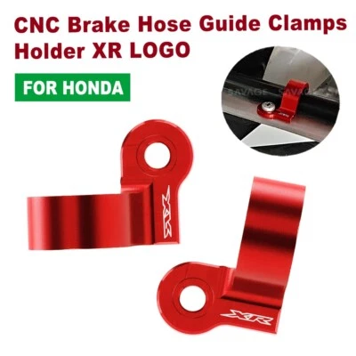Soporte abrazaderas guía manguera freno CNC para HONDA XR250R XR400R XR600R XR650L Foto 1 de 4