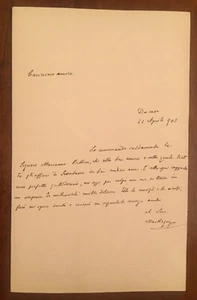 Lettera autografa di Paolo Mantegazza - Picture 1 of 1