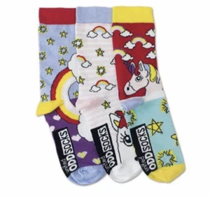 Odd Socks For Girls - Unicorns - UK Size 12-5.5 - Picture 1 of 1