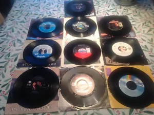 10 45 RPM Records w/jackets Pop/Rock/R&B - Foto 1 di 11