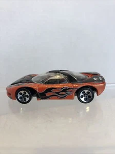 1989 Hot Wheels Pontiac Banshee Black/Orange Flames 1:64 Die Cast - Picture 1 of 10