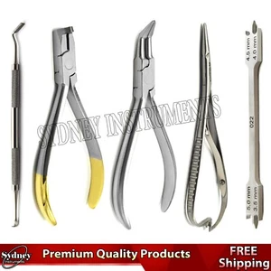 Dental Wire Bending Ortho Pliers Bracket Braces Placement Ligature Forceps Lab - Picture 1 of 6