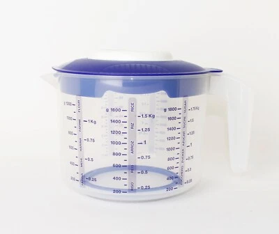 TUPPERWARE Candy  2,0L Rührbecher Messbecher Blau - Bild 1 von 2