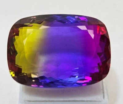 Tourmaline Natural Cushion Cut 83-85 Ct Bi-Colour Loose EGL Certified Gemstone - Image 1 of 4