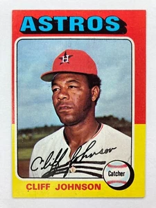 Cliff Johnson 1975 Topps #143 ¡novato de radiocontrol (Astros de Houston)! - Imagen 1 de 2