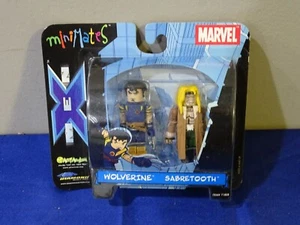 2003 ART ASYLUM MARVEL MINIMATES WOLVERINE SABRETOOTH X-MEN MINIMATE F5 - Picture 1 of 2