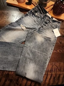 Neu mit Etikett Kancan DAMEN-SCHLAGJEANS ULTRAHOHER BUND 90ER JAHRE 1 X 24 #119 - Bild 1 von 8