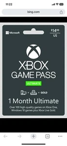 Xbox Game Pass Ultimate 1 Month Live Gold Membership - NEW USERS ONLY, Fast - Picture 1 of 1