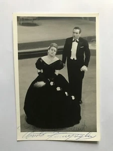 Autographs AMELIA BENVENUTI + CARLO ZAMPIGHI - Opera ITALY - original handsigned - Picture 1 of 3