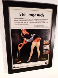 Biing 2 pc Werbeblatt Gerahmt Poster Ad Page framed Werbung  - Bild 1 von 2