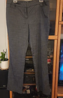 Pantalones/pantalones a cuadros Glen blancos y negros 7th Avenue para mujer New York & Company talla 12 Foto 1 de 4