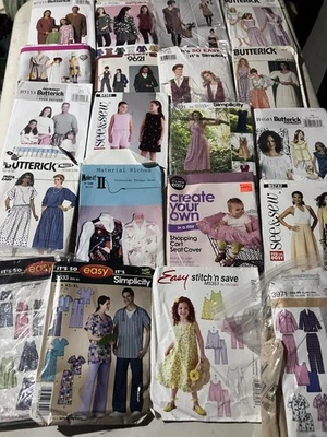 Lote de 20 patrones de costura vintage Simplicity Foto 1 de 4