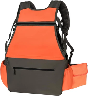 Upland Hunting Vest Backpack Adjustable Upland Bird Game Vest for Men Orange Hun - Image 1 of 4