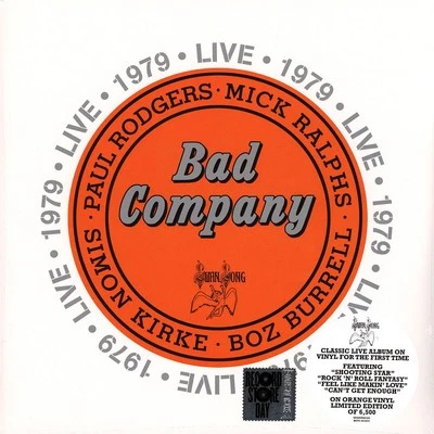 Bad Company - Live 1979 Record Store Day 2022 Opaque Orang (2016 - EU - Reissue) - Bild 1 von 4