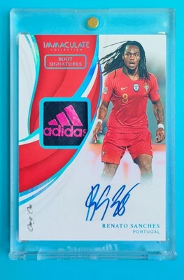 2018-19 Panini Immaculate Soccer Renato Sanches Boot Signatures 1/1 Match-Worn - Image 1 of 2