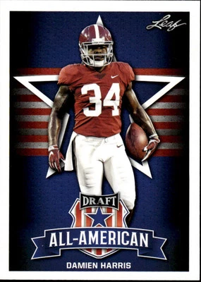 2019 Leaf Draft #77 Damien Harris Alabama Crimson Tide - Image 1 of 2