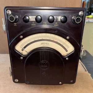 Vintage Westinghouse tragbares Ampere Messgerät Typ PY5 AC 5-15 Ampere schön! XX - Bild 1 von 15