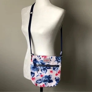 Cath Kidston Umhängetasche mit Blumenmuster - blau und rosa - Bild 1 von 9