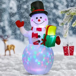 Christmas Inflatables Snowman Outdoor Holiday Decorations, Blow up Snow Man Y... - Foto 1 di 8
