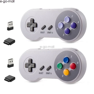 2.4G Wireless SNES Gamepad Controller for Super Nintendo SNES SFC Console - Image 1 of 4