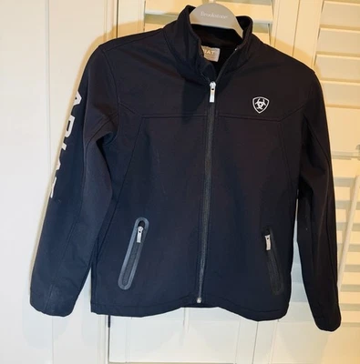 Ariat Kids New Team Black Softshell Jacket Size L 12 Unisex EUC - Image 1 of 4