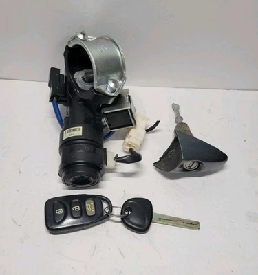 2012-2017 HYUNDAI Veloster Ignition Switch Assembly kit w/ Door Lock KEY Fob OEM - Image 1 of 4