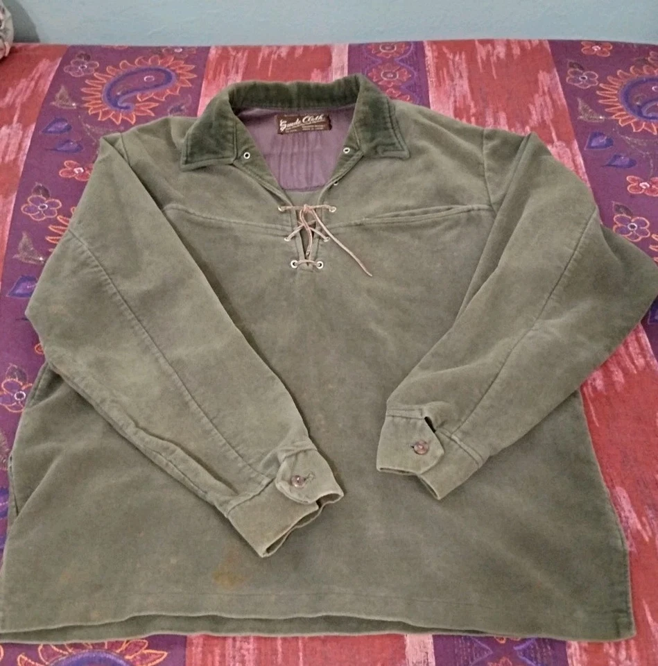 Camisa de tela de gamuza vintage estilo Davey Crockett Foto 1 de 4