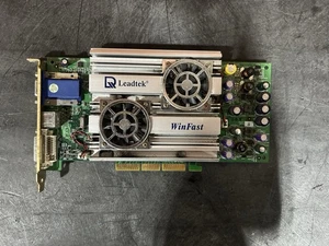 Vintage Leadtek Winfast A250 Ultra GeForce 4 Ti 4600 128mb AGP Video Card PARTS - Picture 1 of 6
