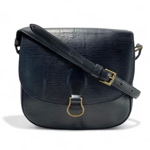 Louis Vuitton Saint Cloud M52192 Noir Epi Leather Shoulder Bag Black Vintage - Picture 1 of 24