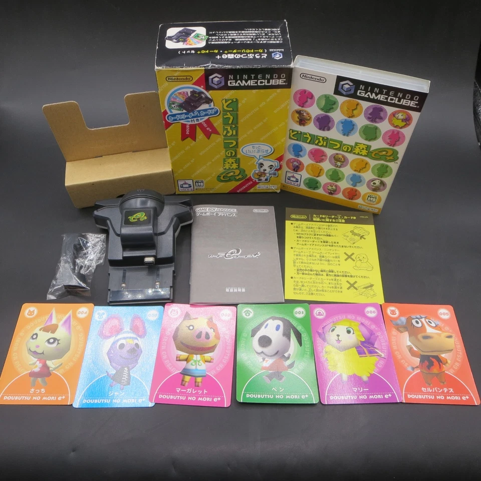 Animal Crossing e+ GameCube with Card Reader e+ Cards and Manual Japan - Image 1 of 4