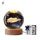 3D USB Night Light LED Crystal Ball Planet Galaxy Lamp for Christmas Decor
