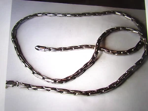 Men's Heavy Sterling Silver Woven Chain - Picture 1 of 4