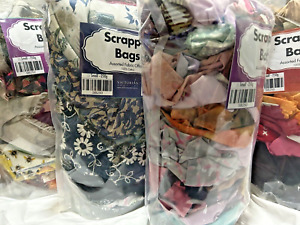 Cotton Fabric Scraps Remnants 500 grams Patchwork Scrappie Bags Prints and Plain