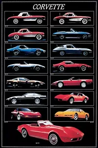 Póster de gráfico Corvette 24"" x 36"" de Eurographics - Imagen 1 de 1