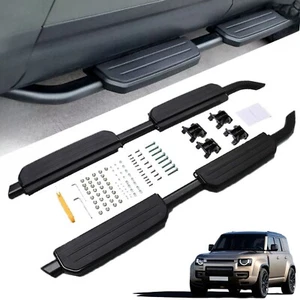 Running Boards Fits For LR Defender 110 130 4-Door 2020-2024 2025 Side Steps ALU - Picture 1 of 13