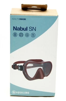 Máscara de silicona de buceo moderna de bajo perfil Aqualung Nabul SN mejor para fotografía NUEVO Foto 1 de 2