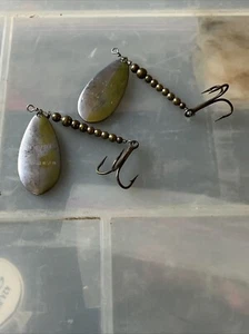 2-VINTAGE SPINNER BY LUHR JENSEN CALLED A 'MOUNTI' COPPER BEAD Free Shipping USA - Picture 1 of 5