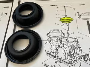 DUCATI MONSTER Membrane Carburatori MIKUNI BDST 38 (DIAFRAMMA) - 2 PEZZI - Imagen 1 de 7