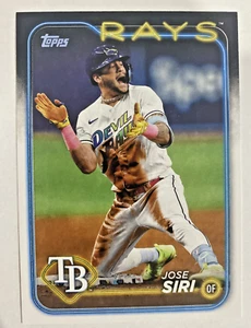 2024 Topps Serie 2 Jose Siri #436 Tampa Bay Rays - Imagen 1 de 2
